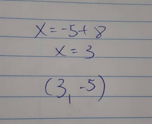 X=y+8 2x+y=1 In the system of equations
