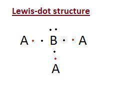 In the following structure where A and B represent two different elements, the valency of A is  and