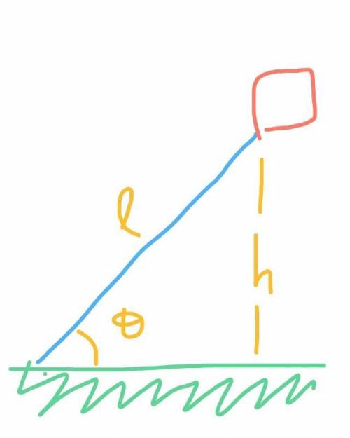 10.) Kelly is flying a kite to which the angle of elevation is 70°. The string on the kite is 65 met