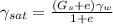 \gamma _{sat} =\frac{(G_{s}+e) \gamma_{w}  }{1+e}