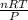 \frac{nRT}{P}