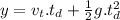 y=v_t.t_d+\frac{1}{2} g.t_d^2