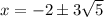 x=-2\pm3\sqrt{5}