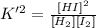 K'^2=\frac{[HI]^2}{[H_2][I_2]}