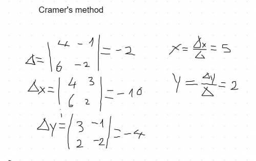 Using the matrix solver on your calculator, find the solution to the system of equations shown below