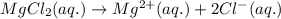 MgCl_2(aq.)\rightarrow Mg^{2+}(aq.)+2Cl^{-}(aq.)