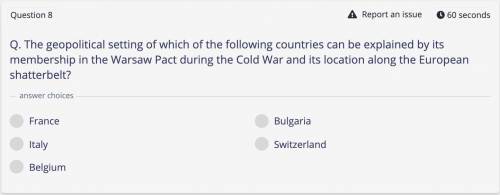 The geopolitical setting of which countries can be explained by its membership in the warsaw pact du