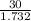 \frac{30}{1.732}