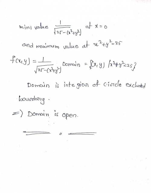 For the function f(x, y) please sketch the level curves of the function, nd then list the domain and