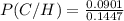 P(C/H)=\frac{0.0901}{0.1447}