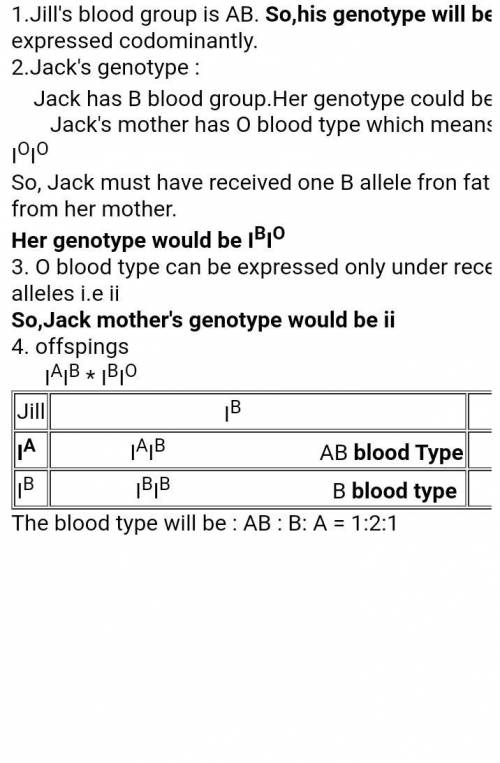 The following question deals with the ABO blood group. Recall that A and B alleles are co-dominant o