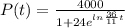 P(t)=\frac{4000}{1+24e^{ln\frac{36}{11}t}}