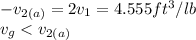 -v_{2(a)} =2v_{1} =4.555ft^3/lb\\v_{g}
