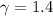 \gamma=1.4