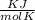 \frac{KJ}{mol K}