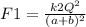 F1 = \frac{k2Q^{2} }{(a+b)^{2} }
