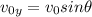 v_{0y}=v_{0}sin\theta