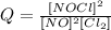 Q=\frac{[NOCl]^2}{[NO]^2[Cl_2]}