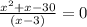 \frac{x^2+x-30}{\left(x-3\right)}=0