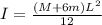 I=\frac{(M +6m)L^{2}}{12}