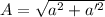 A=\sqrt{a^{2}+a'^{2}}