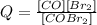 Q=\frac{[CO][Br_2]}{[COBr_2]}