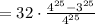 =32\cdot \frac{4^{25}-3^{25}}{4^{25}}