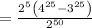 =\frac{2^5\left(4^{25}-3^{25}\right)}{2^{50}}
