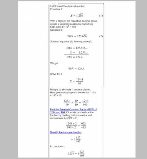 Can someone help me with this.( Rational and Irrational numbers. Convert the repeating decimal into