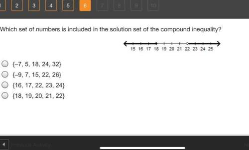 Which set of numbers is included in the solution set of the compound inequalities?