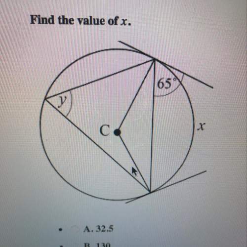 Find the value of x in the picture.