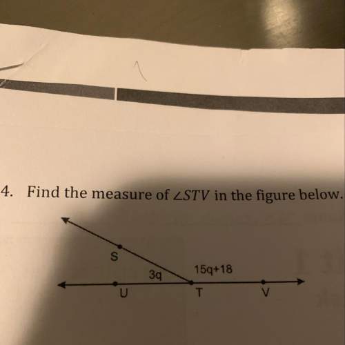 Find the measure of stv in the figure