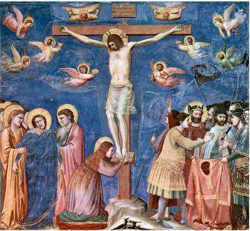 Look at this painting by giotto. how did this painting differ from most other medi
