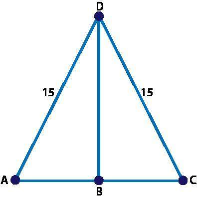 Segment db is a median of δadc. which statement best describes the relationship between triangles ab