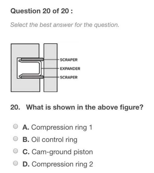 What is shown in the above figure? a. compression ring 1 b. oil control rin