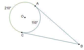 In the diagram of circle o, what is the measure of abc? 30° 40° 50° 60°