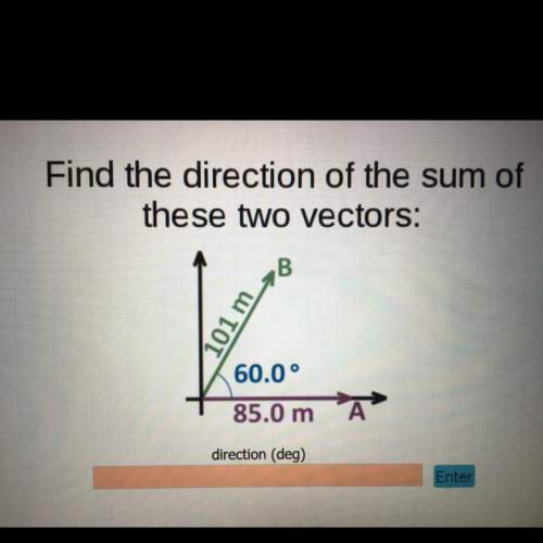Find the direction of the sum of these two vectors:  olm 20 60.0° 85.0