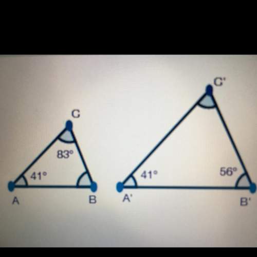 Hurry ! 18 !  how can the angle-angle postulate be used to prove the two triangles below are