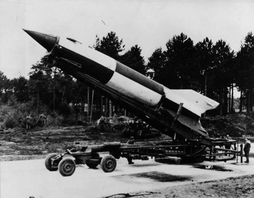 The United States and the Soviet Union used the concept of rocket propulsion in combination with nuc
