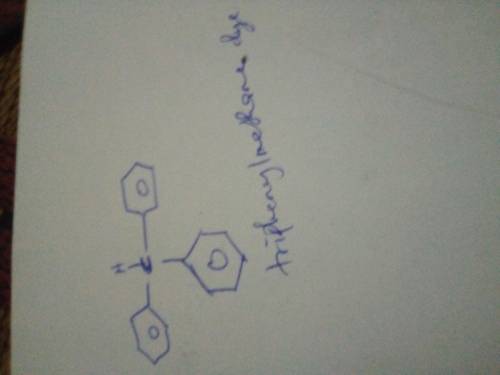 Triphenylmethanol is insoluble in water, but when it is treated with concentrated H2SO4, a bright ye