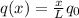 q(x)=\frac{x}{L} q_{0}