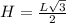 H = \frac{L\sqrt{3}}{2}