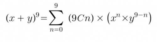 Find the coefficient of the x7y2term in the binomial expansion of (x+y)^9