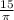 \frac{15}{\pi }