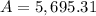 A=5,695.31