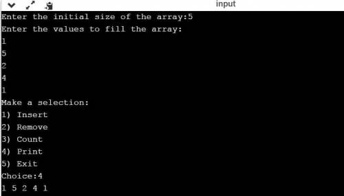 You will create an array manipulation program that allows the user to do pretty much whatever they w