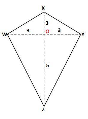 Theorem 8.18 and the Pythagorean Theorem to find the side lengths of the kite . Write the lengths in