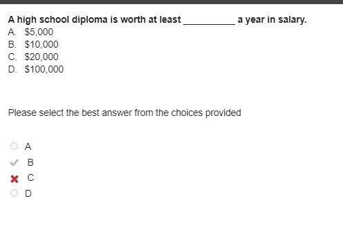 A high school diploma is worth at least a year in salary