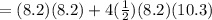 =(8.2)(8.2)+4( \frac{1}{2})(8.2)(10.3)