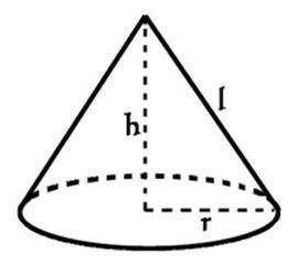 A cone has a slant length of 5 and a diameter of 4. What is the volume of the cone? Use π ≈ 3.14. A.